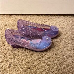 Kids Purple Glitter Shoes